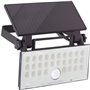 Applique extérieure - BRILLIANT - LUTON - LED et solaire - Détecteur de mouvement - Plastique et métal - 4 W - Noir