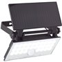 Applique extérieure - BRILLIANT - LUTON - LED et solaire - Détecteur de mouvement - Plastique et métal - 4 W - Noir