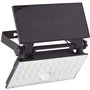 Applique extérieure - BRILLIANT - LUTON - LED et solaire - Détecteur de mouvement - Plastique et métal - 4 W - Noir