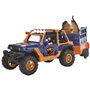 Dickie - Commandant de Dinosaures - 1 Jeep Wrangler avec remorque + 1 figurine articulée + 2 dinosaures