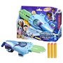 Nerf blaster de combat Cyber-Sleeve avec 3 fléchettes Nerf et cyber-épée, jouet de déguisement interactif, Transformers