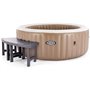 Entourage de spa 4 places rond - INTEX - Pack 2 pieces medium - Léger et résistant UV