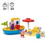 LEGO DUPLO 10432 Le Voyage en Bateau de Peppa Pig - Set de Jeu de Bain pour Tout-petits