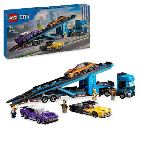 LEGO City 60408 Le camion de transport de voitures de sport