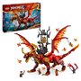 LEGO NINJAGO 71822 Le dragon source du mouvement - Jouet de ninja avec 6 minifigurines