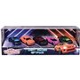 Majorette - Coffret cadeau Light Racer - 5 voitures miniatures de marque reconnue - 7