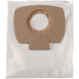 5 Sacs filtrants pour aspirateur - METABO - En fibre - 25 L