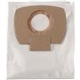 5 Sacs filtrants pour aspirateur - METABO - En fibre - 25 L