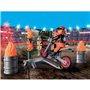 PLAYMOBIL - 71256 - Starter Pack Cascadeur - Moto Rutilante - Rampe de Feu