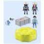 PLAYMOBIL 71465 Pompiers avec coussin de sauvetage - Action Heroes - Les pompiers - Des 4 ans