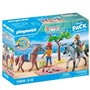 PLAYMOBIL 71470 Amélia et Ben avec chevaux - Horses of Waterfall - 2 personnages et 2 chevaux - Des 4 ans