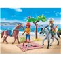 PLAYMOBIL 71470 Amélia et Ben avec chevaux - Horses of Waterfall - 2 personnages et 2 chevaux - Des 4 ans