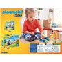 PLAYMOBIL - Garderie transportable - Bleu - Playmobil 1.2.3 - Pour Enfant de 18 mois et plus