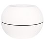 Bac a fleurs rond RIVIERA GRANIT BOULE - Plastique - Diametre 50 cm - Blanc