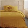 Parure de lit - TODAY - 123669 - 2 personnes - 260x240cm - Gaze de coton unie - Ocre