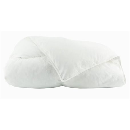 TOISON D'OR - Couette Daisy chaude (300g/m²)- 240x260cm - Plumette et duvet - 2 personnes - Blanc