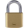 Lot de 4 Cadenas laiton - YALE - Y110B/40/122/4 - 40 mm - Anse acier - 3 clés - Casier Scolaire Ecole