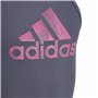 Maillot de Bain Fille Adidas Big Logo Bleu