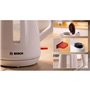 Bouilloire - BOSCH -  TWK1M121 MyMoment - Blanche - capacité 1,7L - base 360° - rangement du cordon -3 sécurités automat