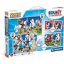 Clementoni - Edukit - Sonic - Coffret apprentissage 4 en 1 - 2 puzzles