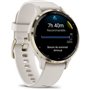 Montre GPS connectée - GARMIN - Venu 3S - 30,4mm (1,2) - Acier Gray, boîtier gris foncé et bracelet en silicone gris fon