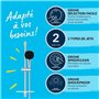 Ensemble de douche avec pommeau 2 jets, barre, flexible et tablette - GROHE Vitalio Comfort 110 26929001 - Economie d'ea