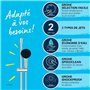 Ensemble de douche avec pommeau 2 jets, barre 90cm et flexible - GROHE Vitalio Start 110 26954001 - Economie d'eau - Chr