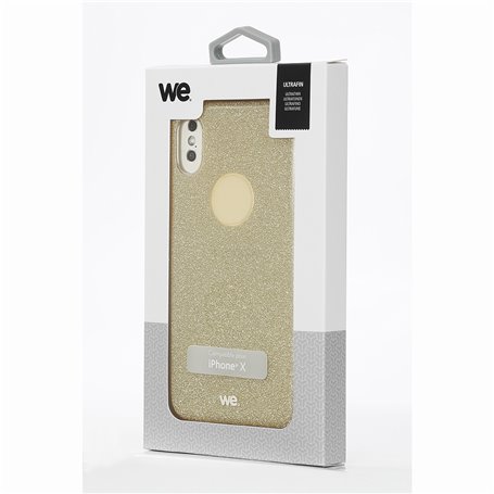 ***We coque de protection PAILLETTES APPLE IPHONE X Or