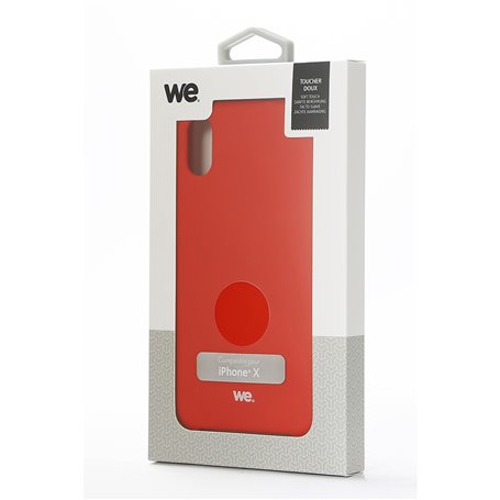 ***We Coque de protection SILICONE RIGIDE APPLE IPHONE XR Rouge