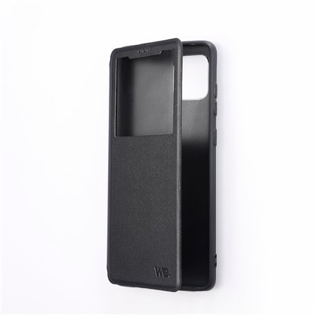 ***WE Etui folio CLASSIQUE SAMSUNG GALAXY A70 Noir - Avec fen e