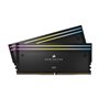 Mémoire RAM - CORSAIR - Dominator Titanium RGB DDR5 - 32GB 2x16GB DIMM - 7200MT/s - Intel XMP 3.0  - 1.45V - Noir
