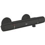 Mitigeur thermostatique douche - GROHE Precision Trend - 1022172432 - Noir mat - Montage mural apparent - Economie d'eau