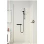 Mitigeur thermostatique douche - GROHE Precision Trend - 1022172432 - Noir mat - Montage mural apparent - Economie d'eau