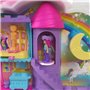 Polly Pocket - Coffret Salon De Coiffure Licorne Arc-En-Ciel - Tete a Coiffer - 4 ans+ HYD97