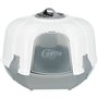 Bac a litiere d'angle pour chat - TRIXIE Maro - 60 × 43 × 52 cm - Gris