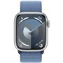 Apple Watch Series 9 GPS - 41mm - Boîtier Silver Aluminium - Bracelet Winter Blue Sport Loop