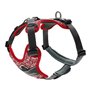Harnais pour Chien Hunter Divo Rouge Gris Réfléchissant Taille L (72-100 cm)