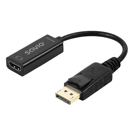 Adaptateur DisplayPort vers HDMI Savio AK-62 20 cm