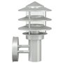 vidaXL Applique murale d'extérieur argenté acier inoxydable