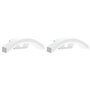 vidaXL Appliques murales LED d'extérieur avec capteurs 2 pcs blanc