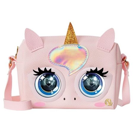 Purse Pets LICORNE - COMPAGNON INTERACTIF FORMAT SAC A MAIN - Animal Interactif Qui Cligne Des Yeux Avec Effets Sonores et Diffé