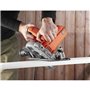 Scie Circulaire Filaire 1250W BLACK+DECKER (Livrée avec 1 lame + 1 guide parallele + 1 clé Allen)- CS1250L-QS