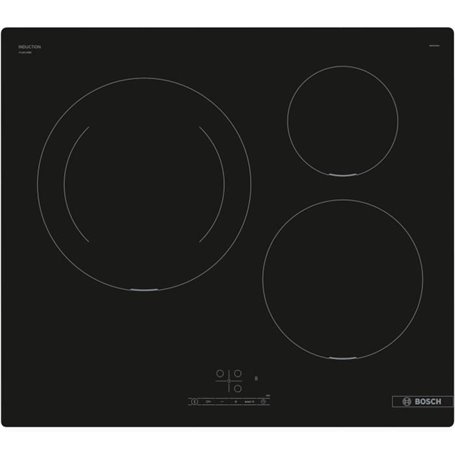 Bosch Serie 4 PUJ611BB5E plaque Noir Intégré 60 cm Plaque avec zone à induction 3 zone(s)
