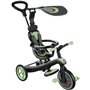 Tricycle évolutif EXPLORER 4 EN 1 - GLOBBER - Vert Sauge - Draisienne - de 10 mois a 5 ans - Montage sans outils