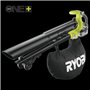 Souffleur aspiro-broyeur 2-en-1 - RYOBI - Brushless - 201 km/h - 6 m³/min