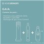SodaStream GAIA Machine a Eau Pétillante - Pack 1 Bouteille 1L Compatible Lave-Vaisselle + 1 Recharge de Gaz 60L a Clips