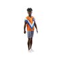 Barbie Ken Fashionistas - Cheveux bruns nattés et T-shirt orange