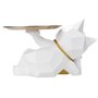Décoration d'intérieur en résine - Modèle Chat Pacha - Blanc