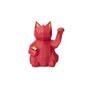 Décoration d'intérieur en résine - Modèle Lucky Cat - Rouge
