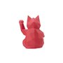 Décoration d'intérieur en résine - Modèle Lucky Cat - Rouge